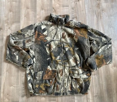 Vintage Wells Creek Outfitters Camo Bomber Jacket Realtree Full Zip Men Medium - Image 1 of 4