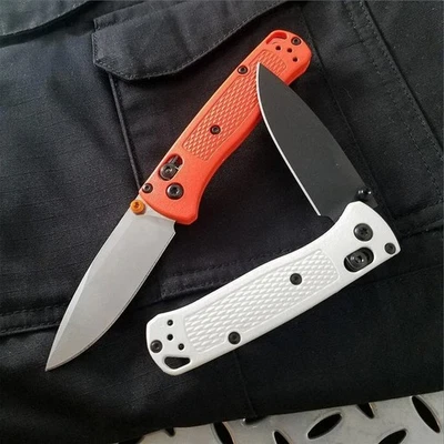 BM 533-3 MINI Bugout Nylon Wave Fibre Handle Axis Lock Folding Outdoor Self