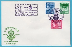 THAILAND FDC anniversary Boy Scout 1961 - Picture 1 of 2