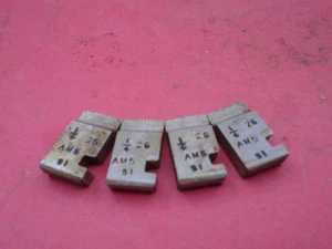 1/2" Coventry Schneideisenkopf Chasers, 1/4 x 26 BSF. Ein 4er Set. - Bild 1 von 2