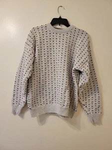 Vintage 90s Authentic Issue 90 Crewneck Sweater Mens L Birdseye Fisherman USA - Picture 1 of 11