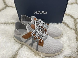 *Nuovo con etichette* Olukai Mio Li Uomo Taglia 10 Colore Grigio Scarpe Sportive Leggere Comfort - Foto 1 di 21