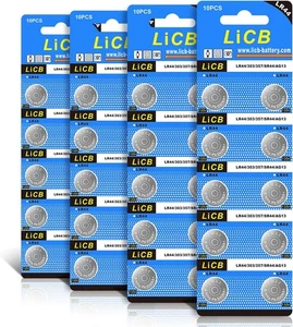 40 pack lr44 ag13 357 coin cell batteries 1 5v - Picture 1 of 6