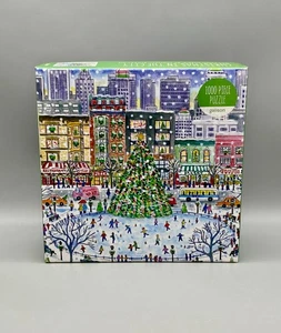 Galison Michael Storrings Arte Navidad En La Ciudad Puzzle 1000 Piezas 2021 NUEVO - Imagen 1 de 9