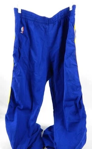 1990-91 Golden State Warriors Tyrone Hill #32 gioco usato blu pantaloni riscaldanti 36 8 - Foto 1 di 4