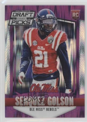 2015 Prizm Collegiate Draft Picks Purple Flash /99 Senquez Golson #237 Rookie RC - Image 1 of 2
