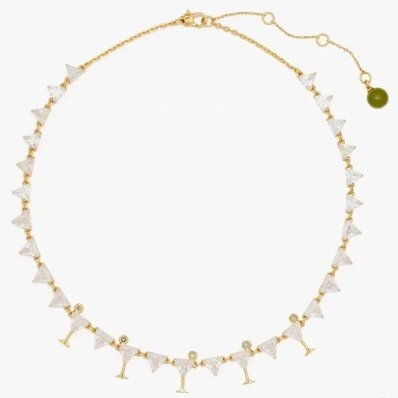 Kate Spade Shaken Or Stirred Tennis Necklace. Retail $248 - Image 1 of 4