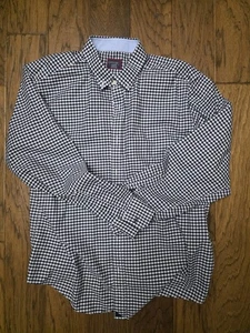 Untuckit Shirt Sz XL Gingam Black And White - Picture 1 of 2