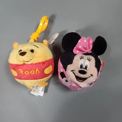Ty Beanie Ballz Disney Minnie Mouse & Winnie the Pooh Clip-On Plush / ornament - Image 1 of 4
