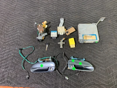 2001-2002 Mazda Miata Oem Ignition ECU Door Trunk Lock Key Set BTT3-18-881*READ* - Image 1 of 4