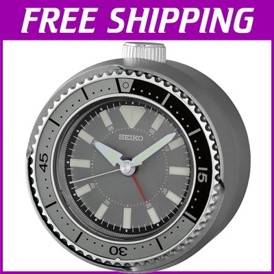 Mai Modern Silent Alarm Clock - 4 Inch Dark Silver, Inspired by Watches - Image 1 of 4