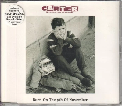 Carter Geboren Am 5. November CD UK Chrysalis 1995 Single Hat Info Aufkleber - Bild 1 von 2