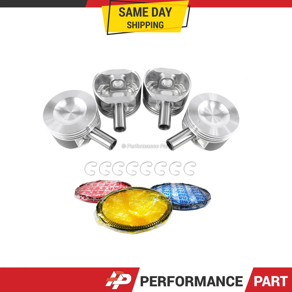 Pistones con anillos para 91-99 Saturn SC1 1.9L L4 SOHC 8v Foto 1 de 3