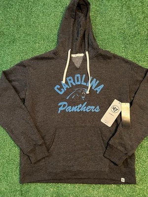 47 MARCAS NFL TEAM APPAREL CAROLINA PANTHERS SUDADERA CON CAPUCHA Para Mujer Talla L CARBÓN Foto 1 de 4