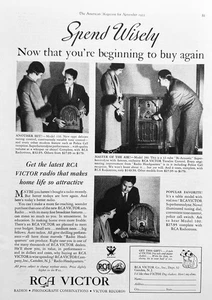 1933 RCA-Victor Radios Model 100, 110 & 280 Shown Ad #N1183 - Picture 1 of 1