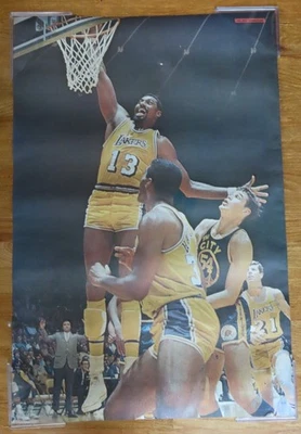 Rare Original 1970 WILT CHAMBERLAIN LOS ANGELES LAKERS SPORTS ILLUSTRATED Poster - Image 1 of 4