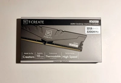 Team T-CREATE EXPERT 32GB (16 x 2GB) 288-Pin PC RAM DDR4 3200 (PC4 25600) Deskto - Image 1 of 2