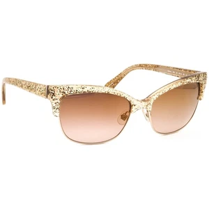Kate Spade Women's Sunglasses Shira/S 0W51 Gold Glitter Cat Eye 55 mm - Picture 1 of 6