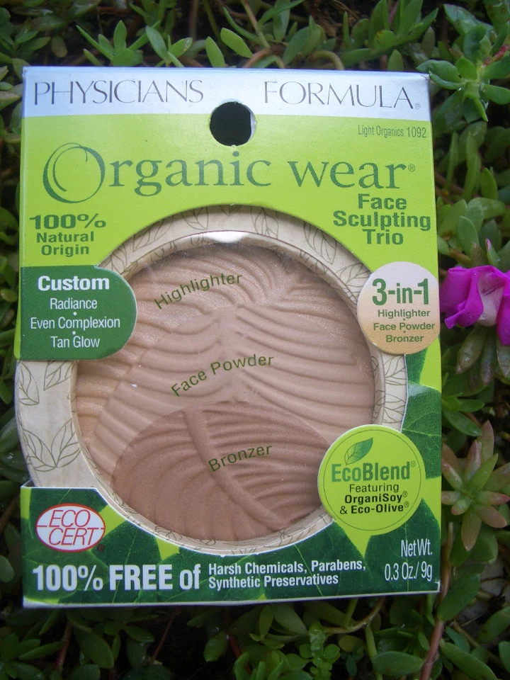PHYSICIANS FORMULA ORGANIC SCULPTING TRIO FACE POWDER #1092 LIGHT ORGANICS - Image 1 of 1