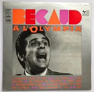 Gilbert Bécaud – Bécaud À L'Olympia 12" Vinyl Record 1968 France Pop Chanson LP - Picture 1 of 4