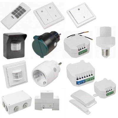 DIW Comfort: WLAN + FUNK Schalter Steckdose Wandsender Outdoor Jalousie McPower - Bild 1 von 2