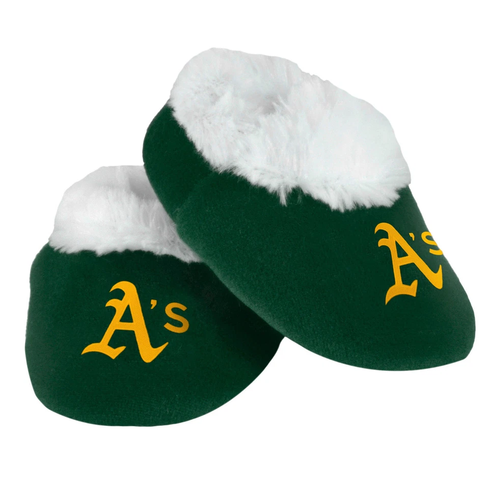 Oakland A's MLB Baby Bootie Slippers Infant Children Kids Baby Shower - Image 1 of 1
