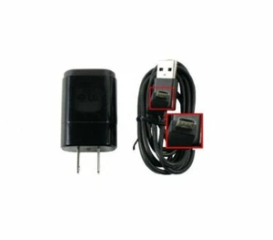 New LG MCS-01WP Black Nexus 4 5.0V Ac Adapter & Micro USB Cable - Original OEM - Picture 1 of 1