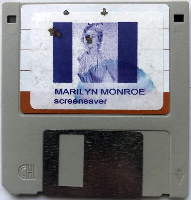 MARILYN MONROE Screensaver (Original 3.5" Floppy Disk) Tested! - Image 1 of 3