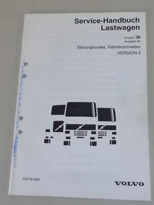 Manual de Taller Volvo Camión Códigos Fallos Registrador Datos Viaje 2001 - Imagen 1 de 2