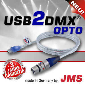 USB2DMX OPTO JMS USB Controller Interface > galvanische Trennung  512 DMX Kanäle