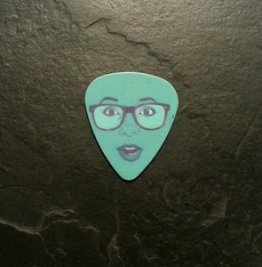 Nerd Girl Cartoon Guitar Pick Pop Art Music Accessory Memorabilia Gift Present  - Picture 1 of 2
