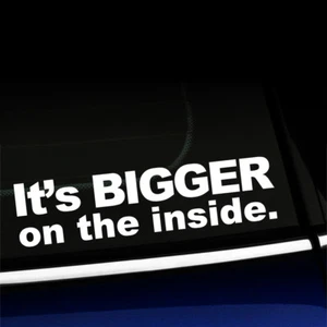 It's bigger on the inside - Funny Sticker Decal for MINI Cooper - Choose color! - Picture 1 of 26