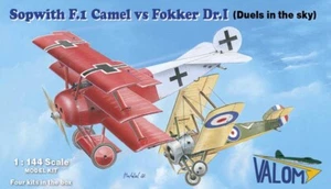 Valom Modelos 1/144 Sopwith F.1 Camel vs Fokker Dr.I (Cuatro Kits en Caja) - Imagen 1 de 2