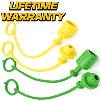 Hydraulic Coupler Dust Caps Hydraulic Coupler Dust Cap Set - Fits John Deere 425, 445, 455, X485, X495, X585, X595 (8pc) HD Switch Fitting Cover - Foto 10