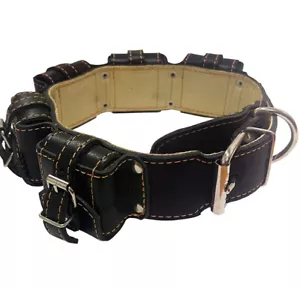 5 Lb Genuine Leather Padded Weighted Training Dog Collar Fits 16.5"-19.5" neck - Picture 1 of 6