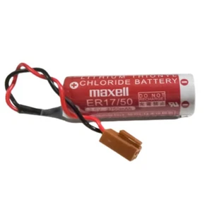 Batteria agli ioni di litio ER17/50 3,6V 2750mAh con spina marrone per macchine utensili CNC nuova - Foto 1 di 1