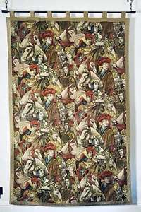 Vintage French Verdure Scene Wall Hanging Tapestry 200x128cm - Picture 1 of 12