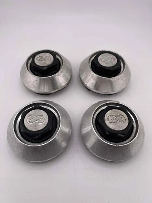 ENKEI CUSTOM WHEEL CENTER CAP MACHINED FINISH CAP-A54 MACHINED LOGO (Set of 4) - Image 1 of 4