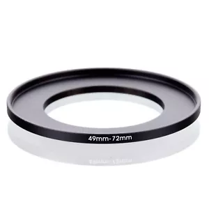 RISE(UK) 49mm-72mm 49-72 mm 49 to 72 Step Up Ring Filter Adapter black - Picture 1 of 6