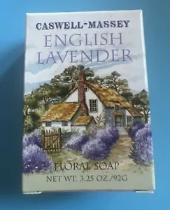 CASWELL-MASSEY ENGLISH LAVENDER FLORAL SOAP 3.25 OZ. NOS  - Picture 1 of 2