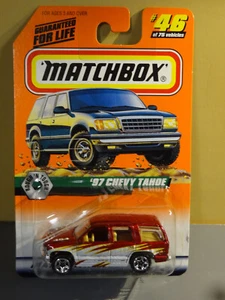 1998 MATCHBOX - ROUGH 'N TOUGH - RED - 1997 CHEVY TAHOE - Picture 1 of 2