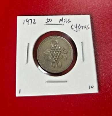 1972 50 MILS CYPRUS COIN - NICE WORLD COIN - Image 1 of 2