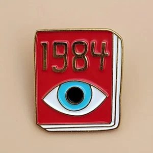 1984 Big Brother Is Watching! George Orwell Enamel and Metal Pin - Free Post - Bild 1 von 5