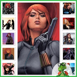 Topps Marvel Collect Digital Showcase Black widow w/award - Picture 1 of 12