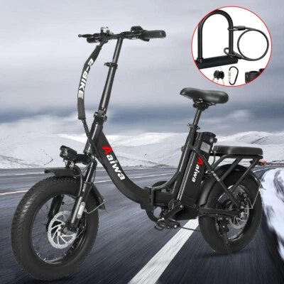 16" Electric Bike Fat Tire 36V for Adults Kids School Folding Commuter Ebike - Image 1 of 4