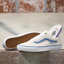 Vans Skate Old Skool Raw Canvas Shoes Mens in Classic White-  -