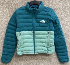 North Face TNF Girls Size 2XL 18-20 600 Down Insulated Puffer Coat Jacket Green - Picture 1 of 16