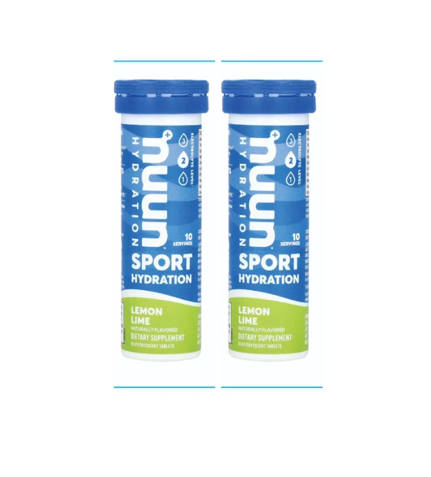 Pack de 2 comprimidos hidratantes Nuun Sport - sabor limón lima, 10 quilates EA, caducidad 26/09 Foto 1 de 1