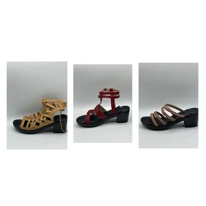 Solely Jane Size 8 Classic Comfort Base Black Stripe + 3 Tops Red Purple Suede - Picture 1 of 24