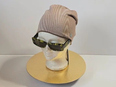 Emporio Armani Beanie Mütze Herren Braun Muster Größe S Neu mit Etikett - Bild 1 von 4